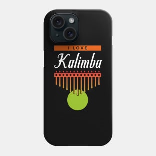 i love Kalimba Thump Piano African Music Instrument Gift Phone Case