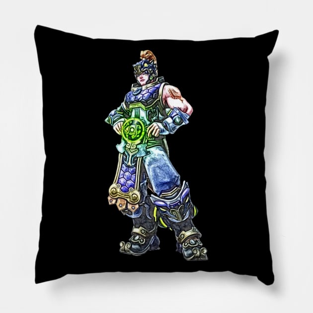 Overwatch Zarya Xuanwu Pillow by Green_Shirts