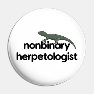 Nonbinary Herpetologist - Gecko Design Pin