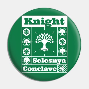 Selesnya Conclave | Knight | MTG Guild White on Green Design Pin