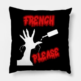 Funny gifts for halloween French Please Pillow