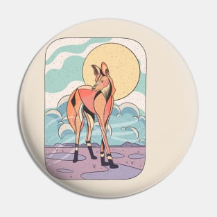 Maned Wolf Pin