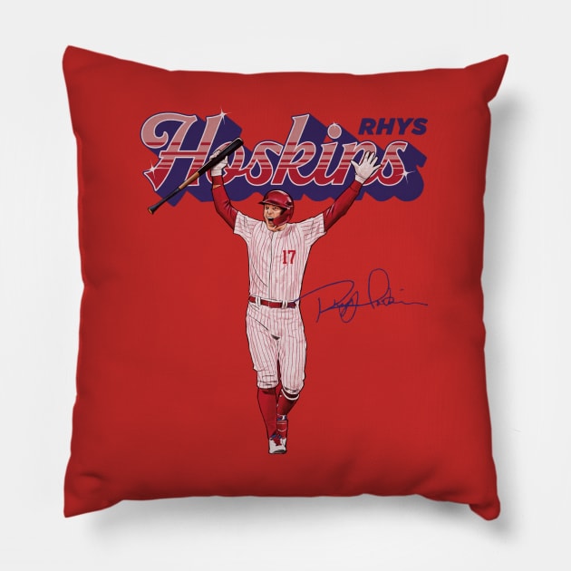 Rhys Hoskins Philadelphia Shine Pillow by Jesse Gorrell