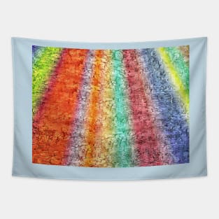 texured rainbow Tapestry