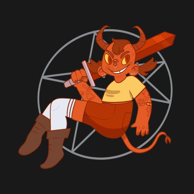 devilish tiefling by blueecofreak