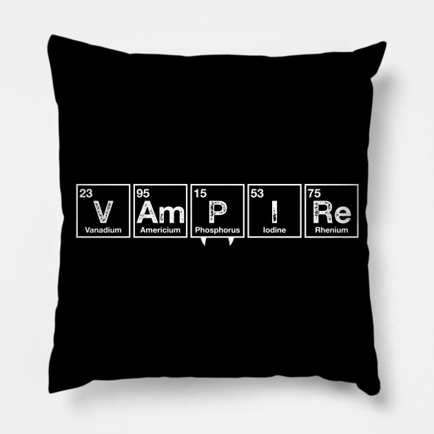 Vampire Period - Geek Goth - Science Pillow by Nemons