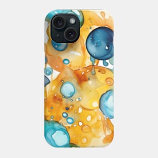 Abstract oil and water mix background Phone Case