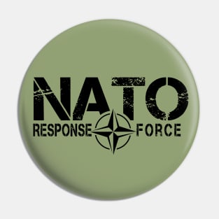 NATO Response Force  (black logo) Pin