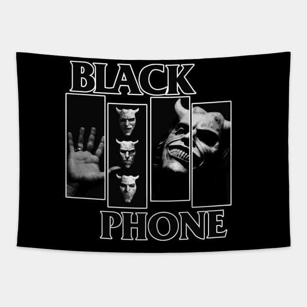 Black Phone Tapestry by The Dark Vestiary