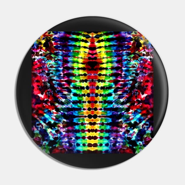 Rainbow Tie Dye Stripe Pin by KirstenStar 