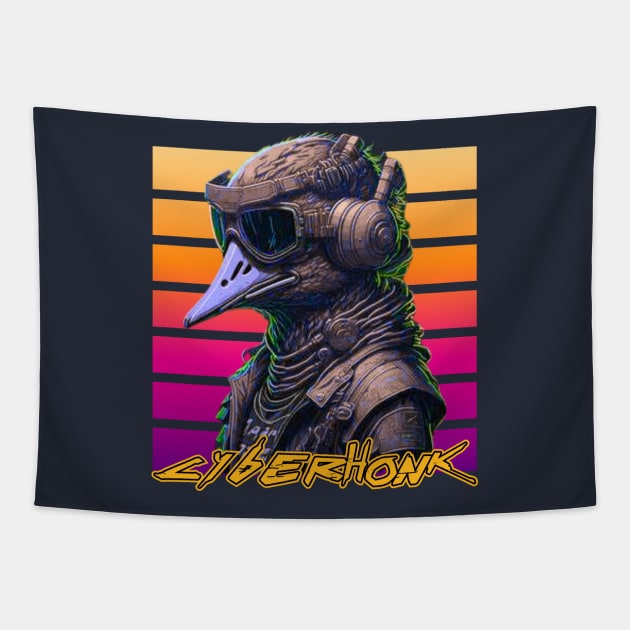 CyberHonk Original Aesthetic Tribute 〶 Tapestry by Terahertz'Cloth