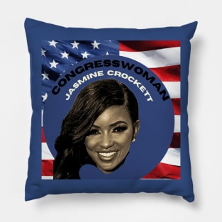 Congresswoman Jasmine Crockett Pillow