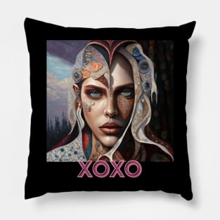 XOXO kisses and hugs (mean girls patchwork) Pillow