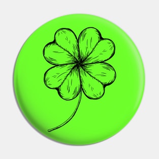 Irish Shamrock Four-leaf Lucky Clover Pin