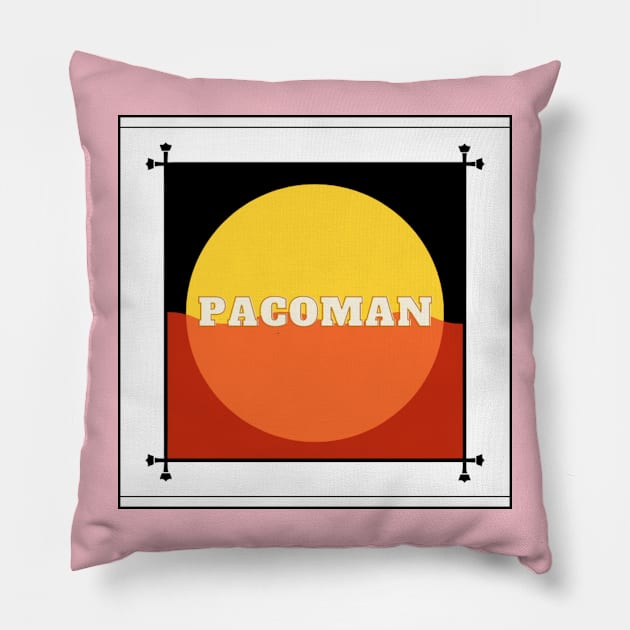 Pacoman Retro Summer Pillow by Pacoman Industries