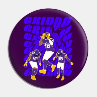 GRIDDY Justin Jefferson Pin