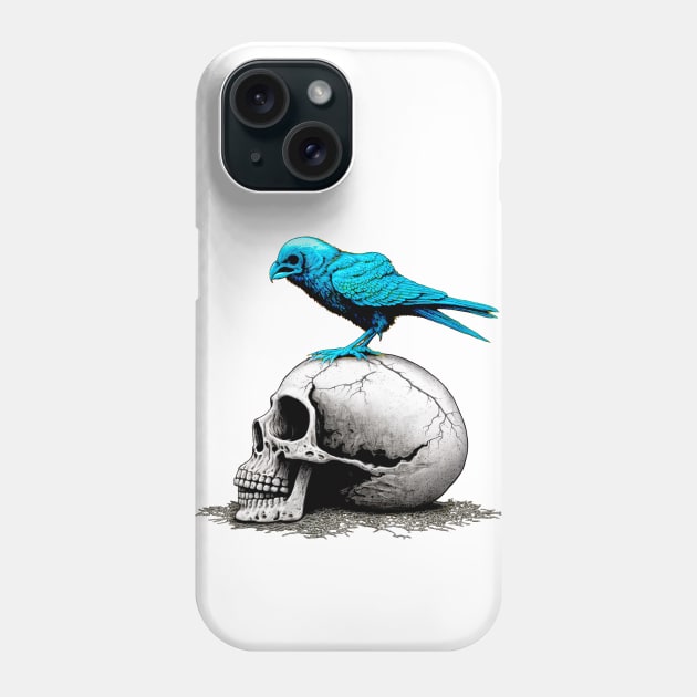 The Blue Bird Social Media is Dead to Me, No. 4 Phone Case by Puff Sumo