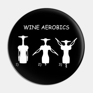 Wine Aerobics Dark Pin