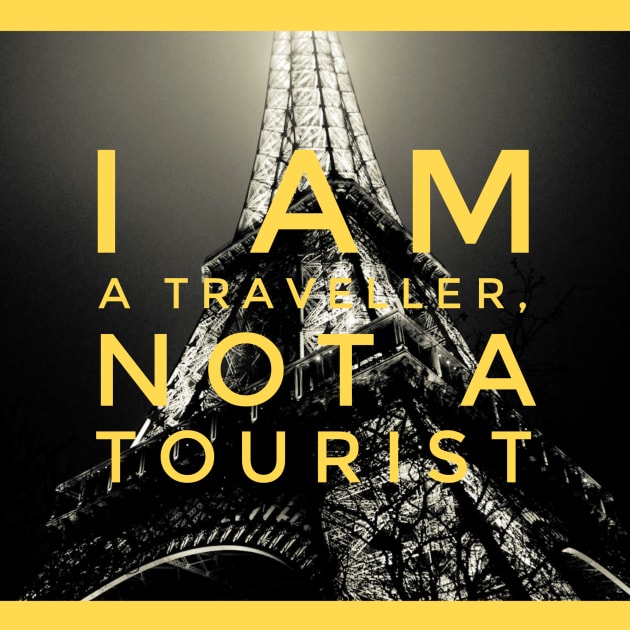 I am a traveller, not a tourist Kids T-Shirt by Salahofproduct