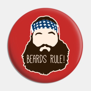 Beards Rule Pin