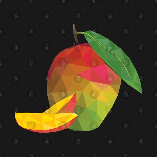 Mango Low Poly Art by TheLowPolyArtist