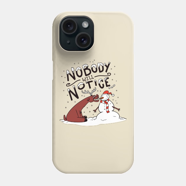 Reindeer Christmas Phone Case by Safdesignx