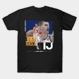 darklordpug Nikola Jokic Retro Serbia Euro Jersey Fan Art T-Shirt