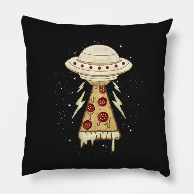 In Pizza I Believe Pillow by sket_chy