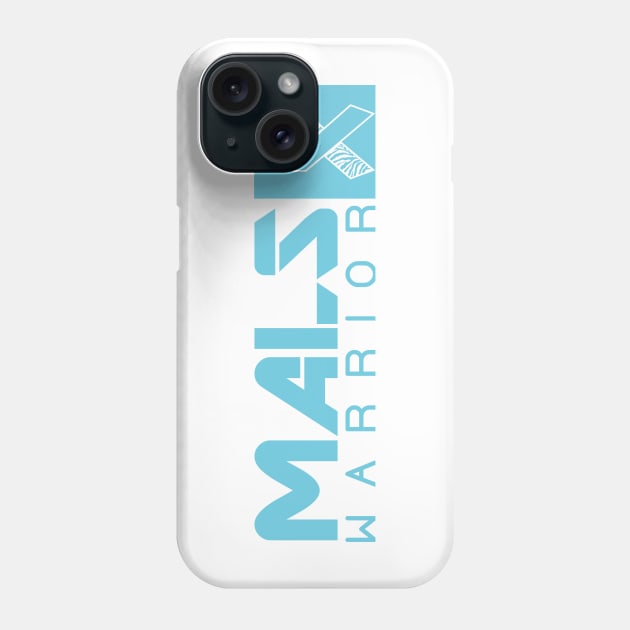 Median Arcuate Ligament Syndrome MALS Warrior (Teal Wide) Phone Case by NationalMALSFoundation