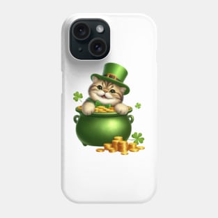 St Patricks Day Exotic Shorthair Cat Phone Case