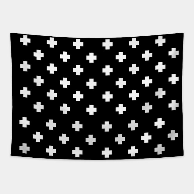 Swiss Cross Pattern Tapestry by valentinahramov