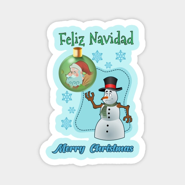 Christmas Frosty Magnet by Rubtox