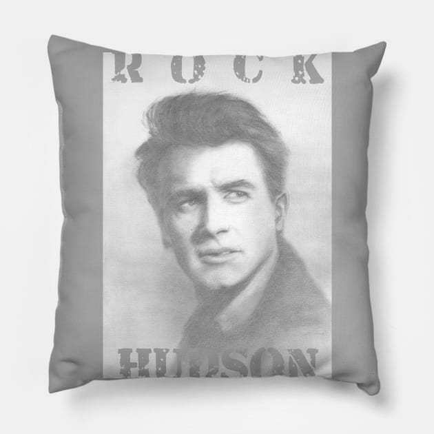 Rock Hudson Pillow by jkarenart