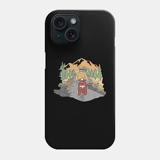 Vintage Scooter Phone Case by kalemstudio