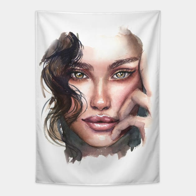 Portrait Tapestry by Kira Balan