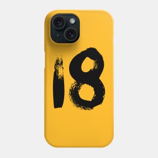 Number 18 Phone Case