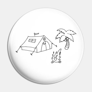 Cool Camping Trip | Outdoor Nature Hiking Camping Pin