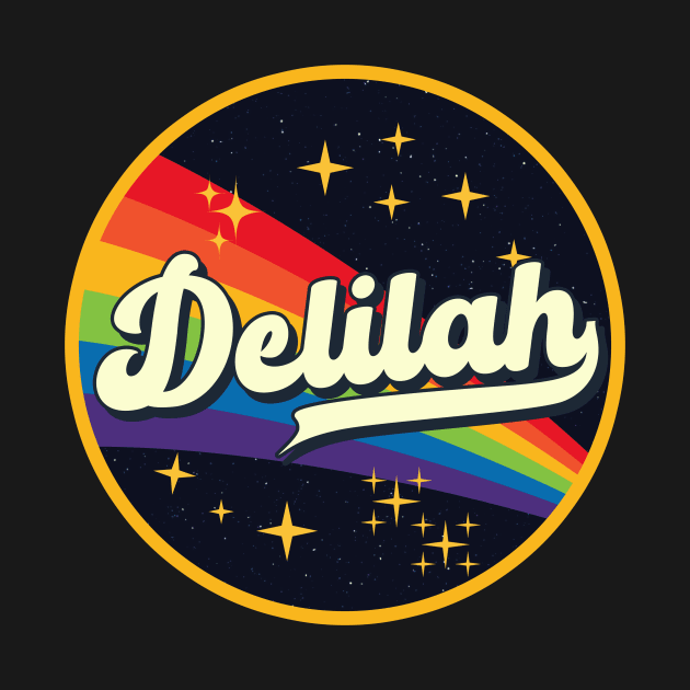 Delilah // Rainbow In Space Vintage Style by LMW Art