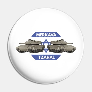 Israeli Tanks Merkava with Flag Pin