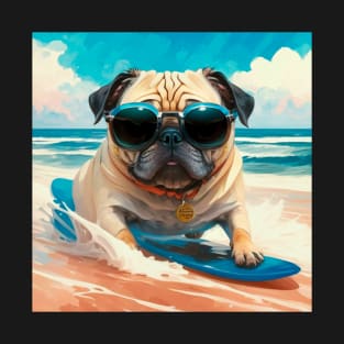 Pug surf T-Shirt