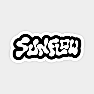 sunflow typography lettering Magnet