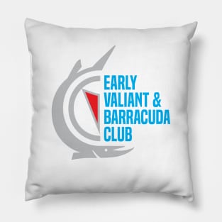 Early Valiant & Barracuda Club Shirt (Barracuda T-Shirt Back) Pillow