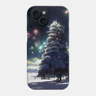 Winter Holiday Chrismas tree Landscap gift designs Series 05 Phone Case