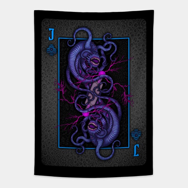 From Beyond Jack of Clubs Tapestry by azhmodai