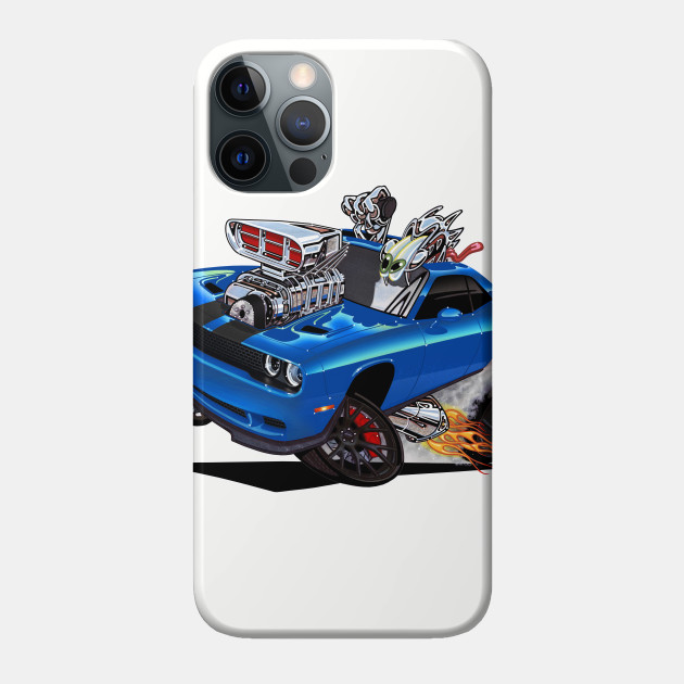 Challenger HELLCAT blue - Challenger - Phone Case