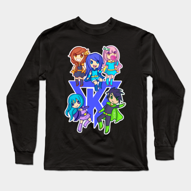 Superhero Krew Violet K Itsfunneh Long Sleeve T Shirt Teepublic - roblox purple superhero shirt