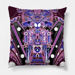 mictlan pandemic alien astronaut in hell galaxy ecopop Pillow