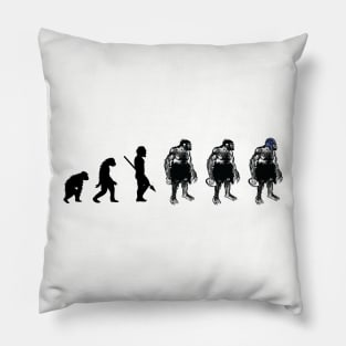 Rugby Caveman Evolved Rugby Fan Gift Pillow