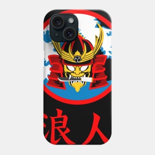 Samurai and The Big Wave Phone Case