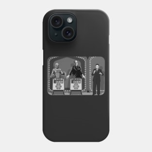 Double Over (B&W) (Universal Monsters/Price is Right) Phone Case